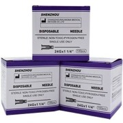 سرسوزن گیج 24 بنفش شنزو بسته ۱۰۰ عددی